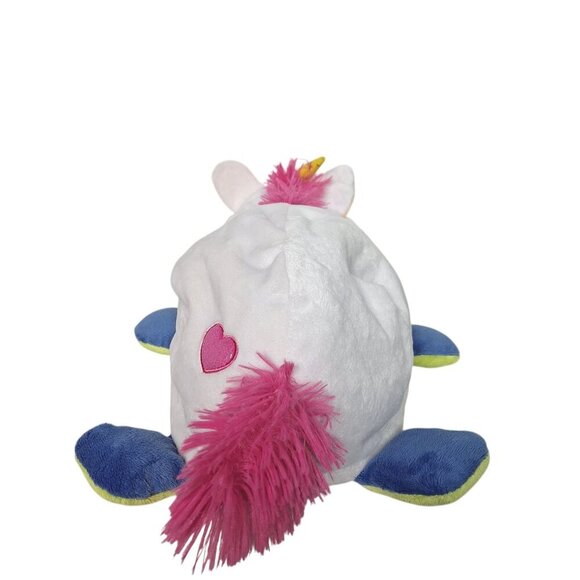 Flip a Zoo White Unicorn Green Dragon Reversible Plush 19" - Picture 4 of 11